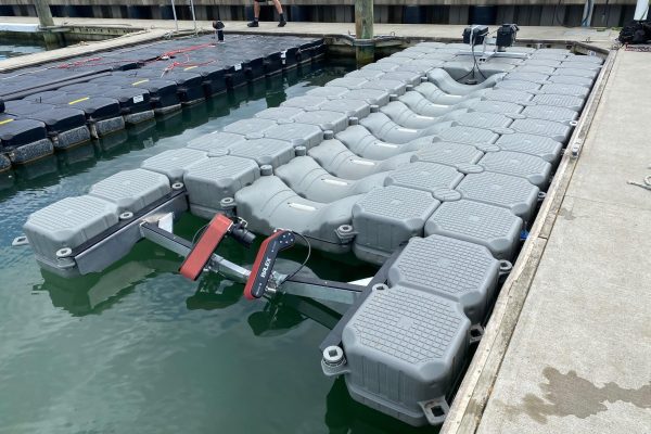 Balex Automatic Boat Loader on Floatbrick Dry Dock 2