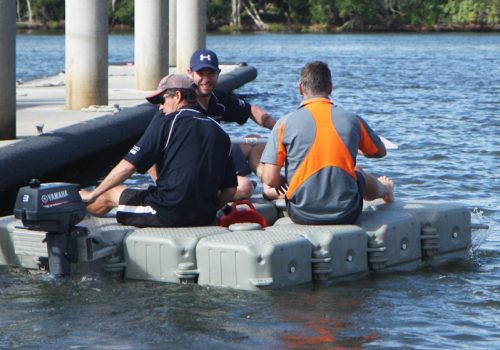 Floatbrick barge